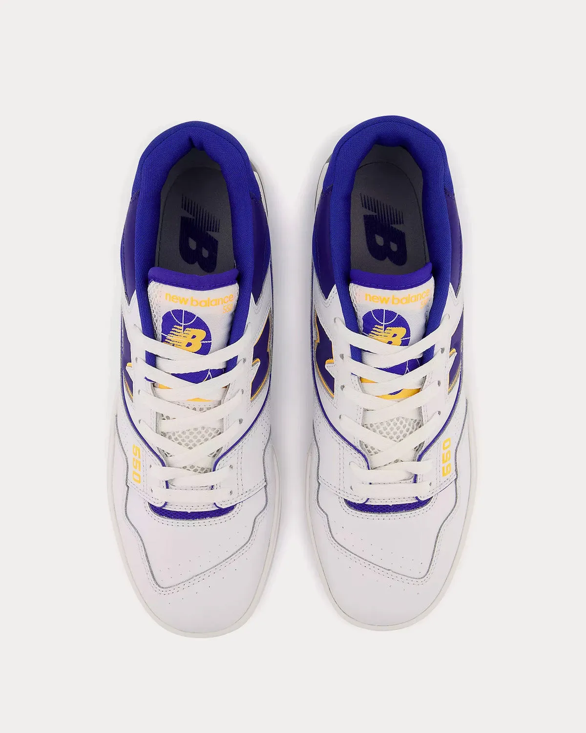 550 White / Infinity Blue Low Top Sneakers