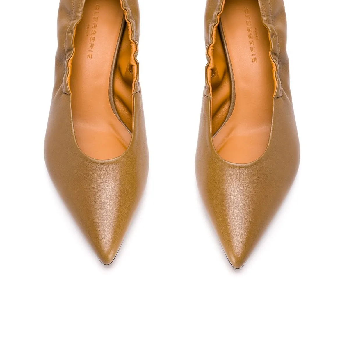 Amour Metal Heel Leather Pumps