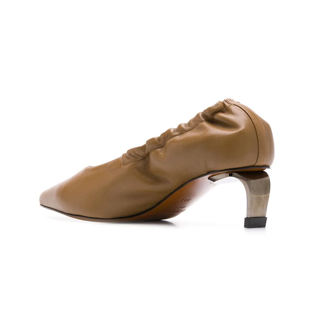 Amour Metal Heel Leather Pumps