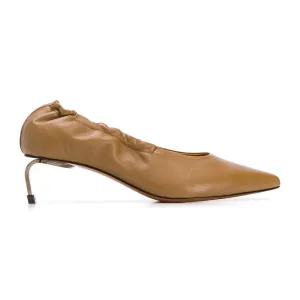 Amour Metal Heel Leather Pumps