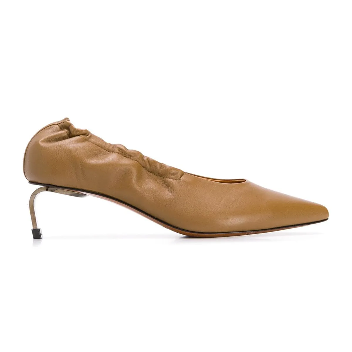 Amour Metal Heel Leather Pumps