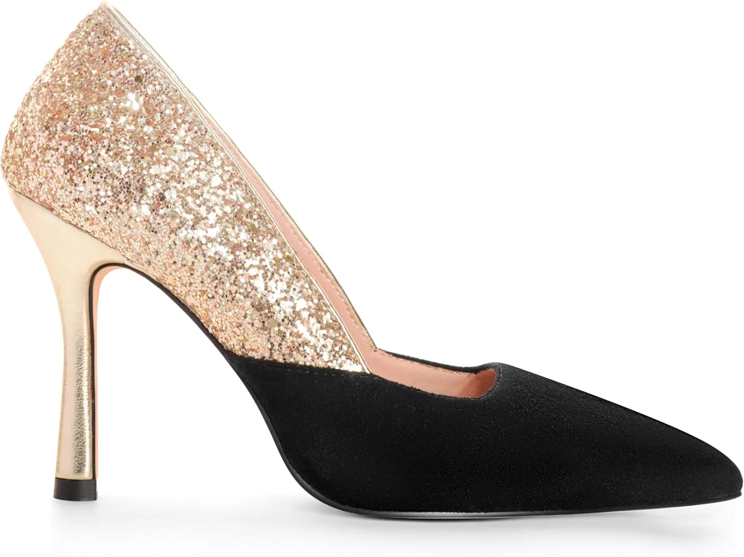 ANN CREEK Women's Pumps Sparkly High Heels Stiletto Classic Pointed Toe Patchwork Shoes for Wedding, Party, Dress, Prom