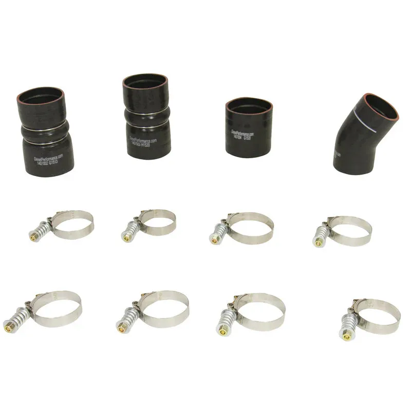 BD Diesel Intercooler Hose & Clamp Kit Ford F250 / F350 Super Duty 6.0L Power Stroke (03-07) w/ or w/o Intake Pipe