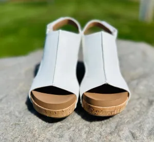 Corkys "Carley" in White Smooth