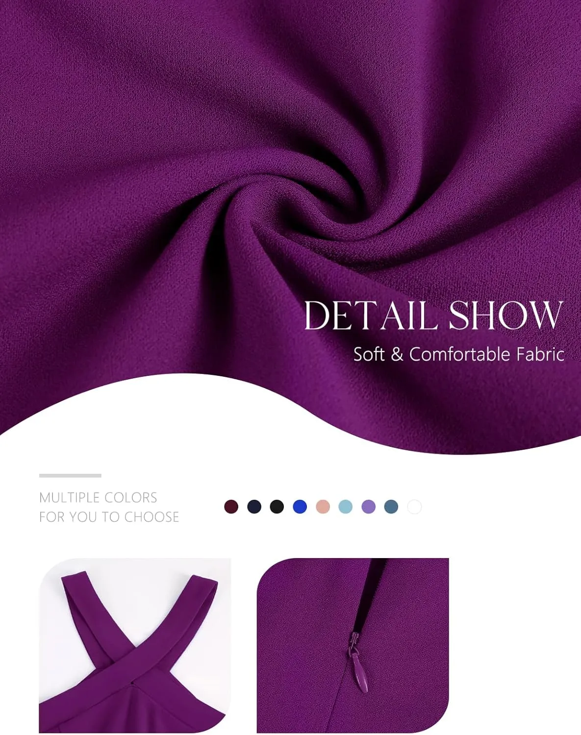 DRESSTELLS Women Cocktail Formal Dresses 2025 Summer Wedding Guest Halter High Low Party Dress