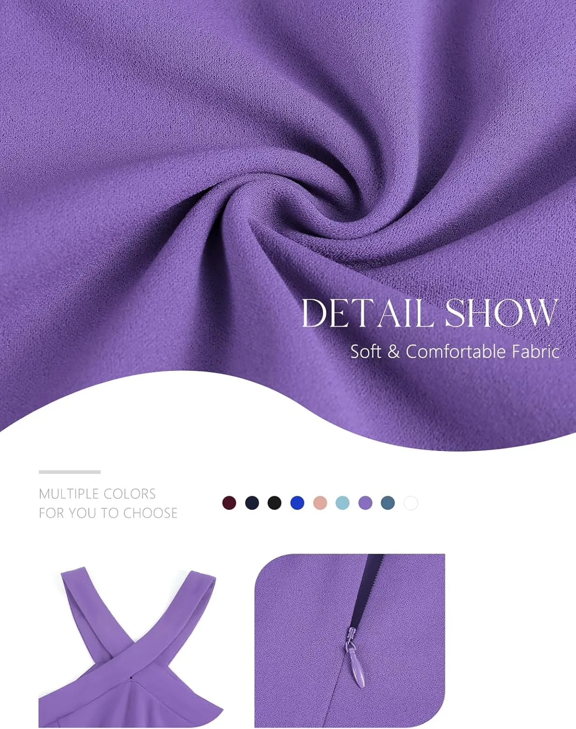 DRESSTELLS Women Cocktail Formal Dresses 2025 Summer Wedding Guest Halter High Low Party Dress
