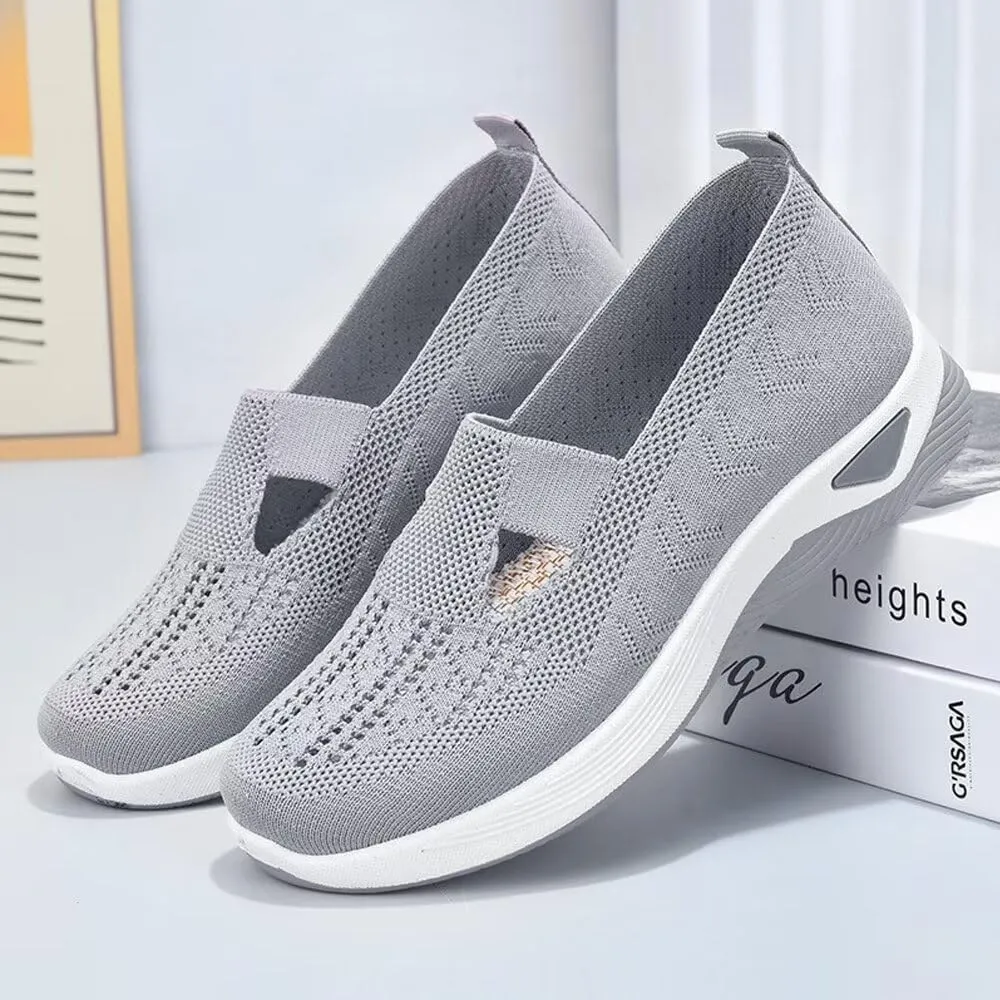 dubuto Women's Walking Shoes 2024 New Wove Breathable Soft Orthopedic Diabetic Comfortable Sneakers for Women Indoor Outdoor Casual Athletic Work Shoes