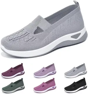 dubuto Women's Walking Shoes 2024 New Wove Breathable Soft Orthopedic Diabetic Comfortable Sneakers for Women Indoor Outdoor Casual Athletic Work Shoes