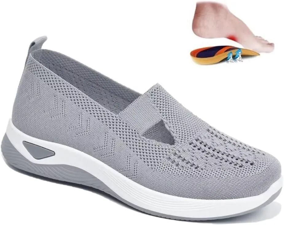 dubuto Women's Walking Shoes 2024 New Wove Breathable Soft Orthopedic Diabetic Comfortable Sneakers for Women Indoor Outdoor Casual Athletic Work Shoes