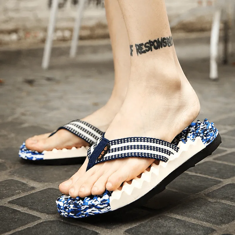 Fashion Breathable Outdoor Massage Flip Flops for Men - SF1219