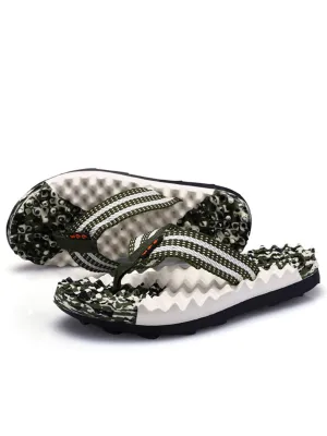 Fashion Breathable Outdoor Massage Flip Flops for Men - SF1219
