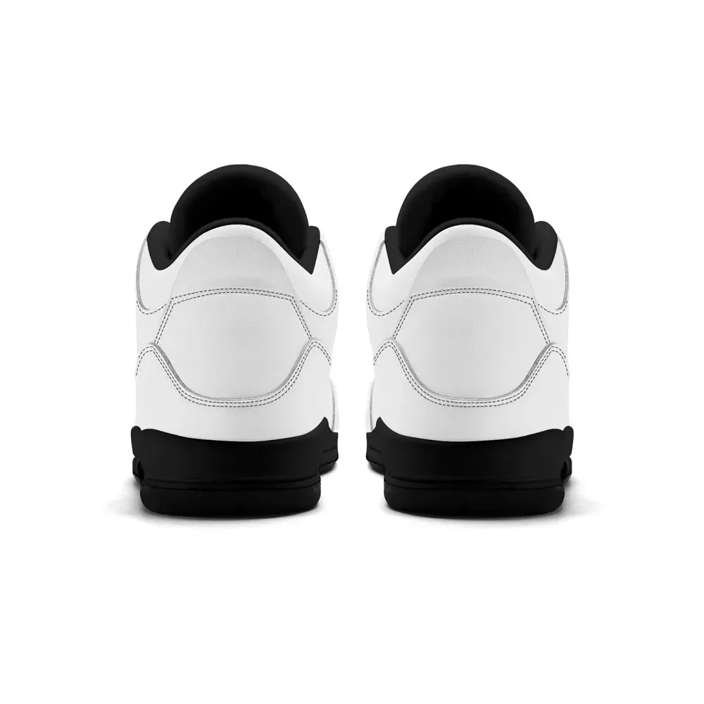 High Top Retro Leather Basketball Sneakers