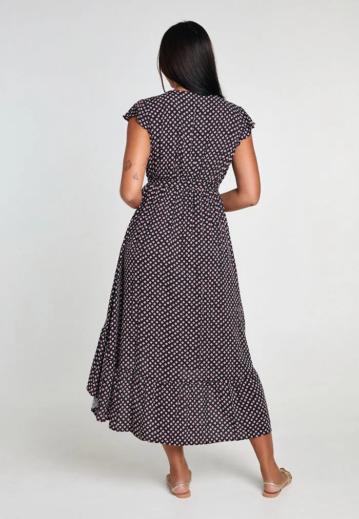 Indii Breeze Nelly Midi Dress - Red Square