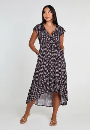 Indii Breeze Nelly Midi Dress - Red Square