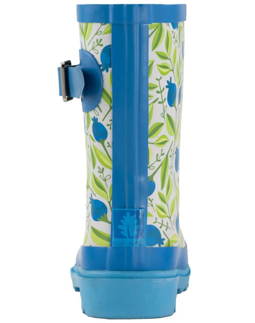 KID’S BUCKLE RUBBER RAIN BOOTS SWEET BLUEBERRIES