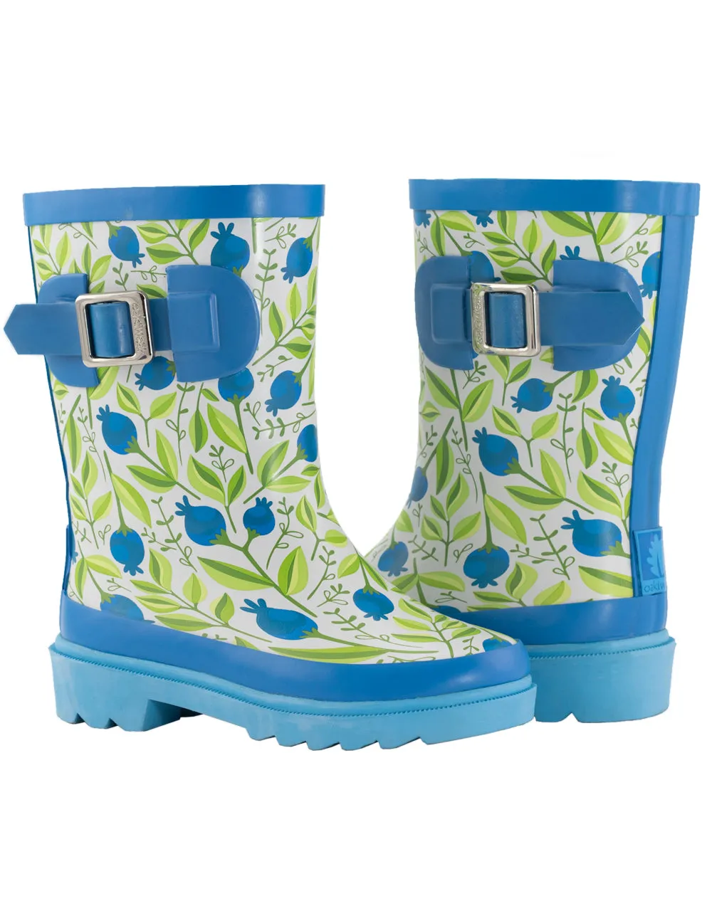 KID’S BUCKLE RUBBER RAIN BOOTS SWEET BLUEBERRIES