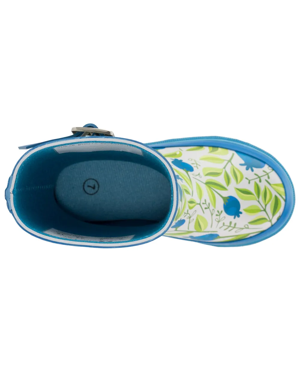 KID’S BUCKLE RUBBER RAIN BOOTS SWEET BLUEBERRIES