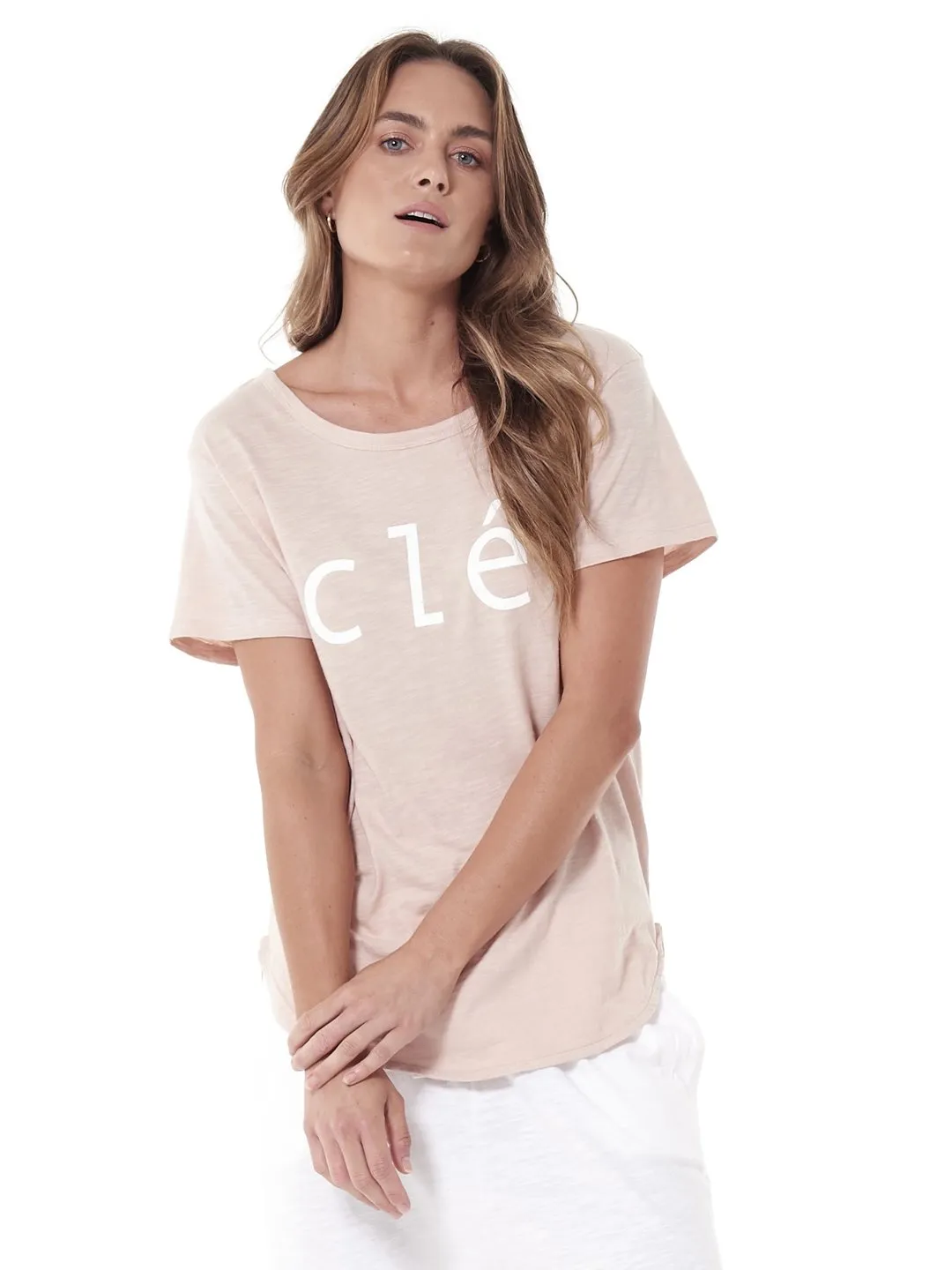 Logo Tee - Blush (Plus Size)