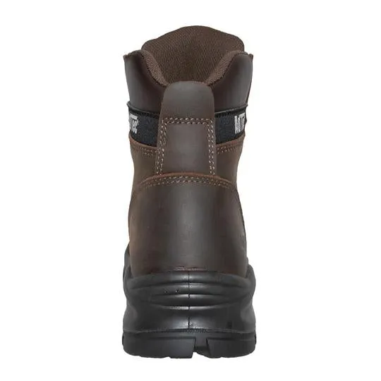 Men's 6" Brown Waterproof Composite Toe Work Leather Boots