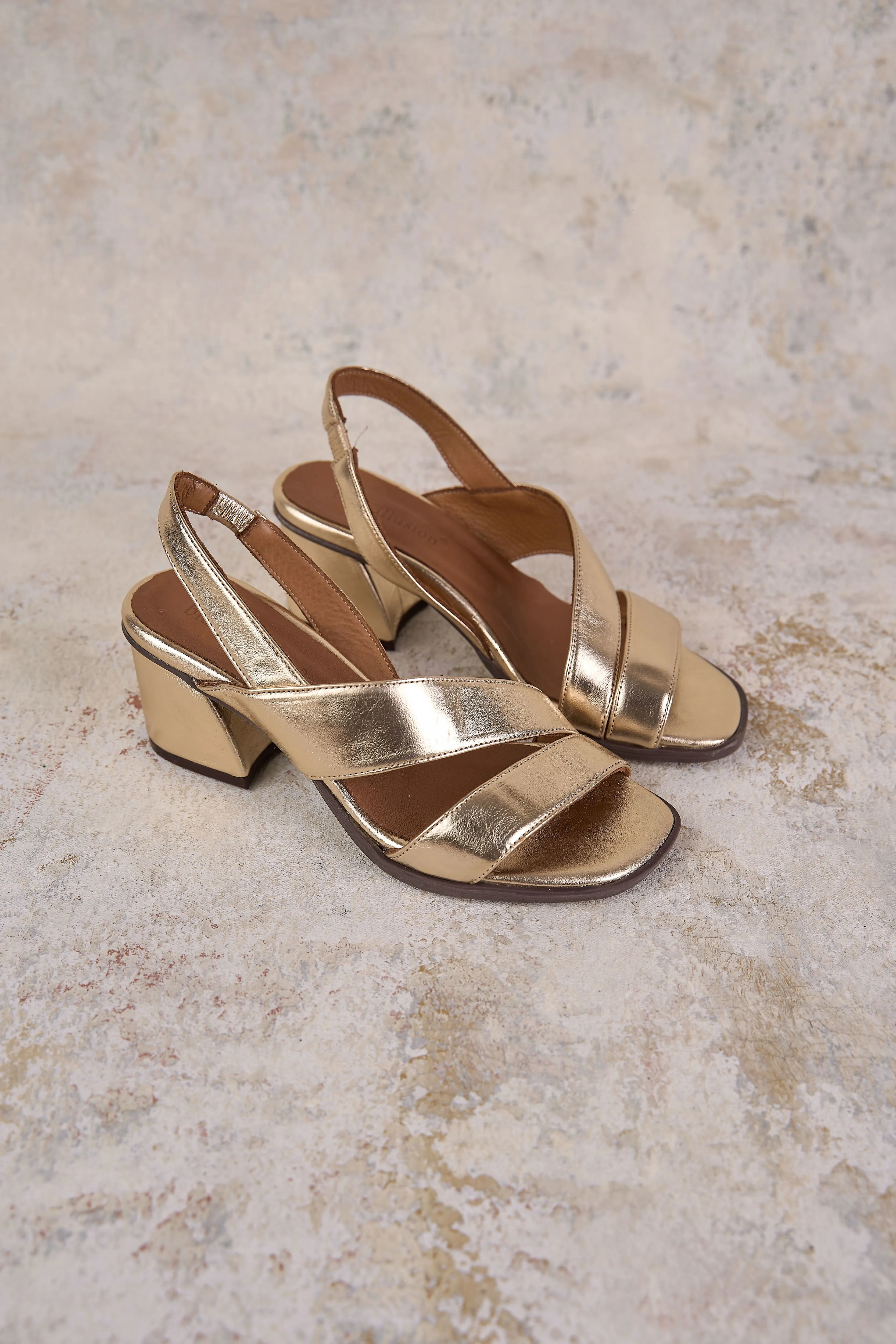 Minnie Gold Heel - Gold