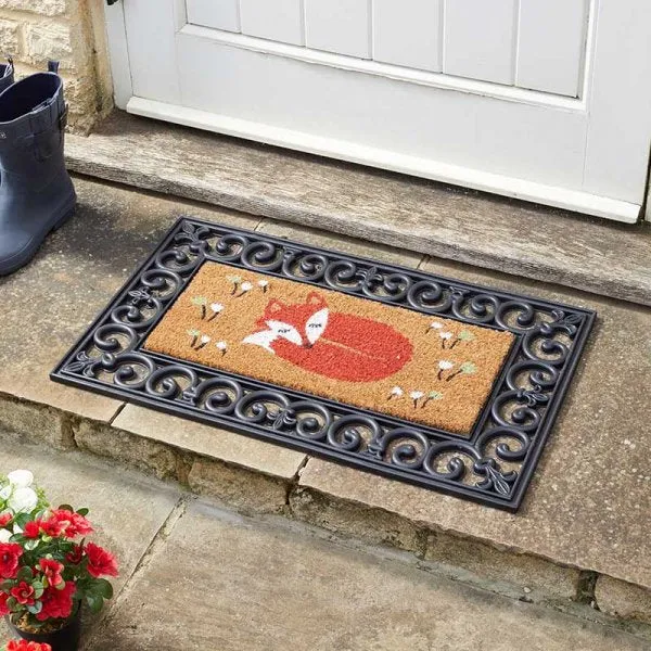 Outside In 53cm Fox Doormat Insert