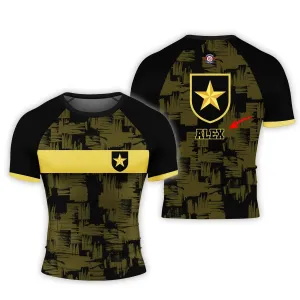 Personalized Partai Ummat Men's Short Sleeve Rash Guard