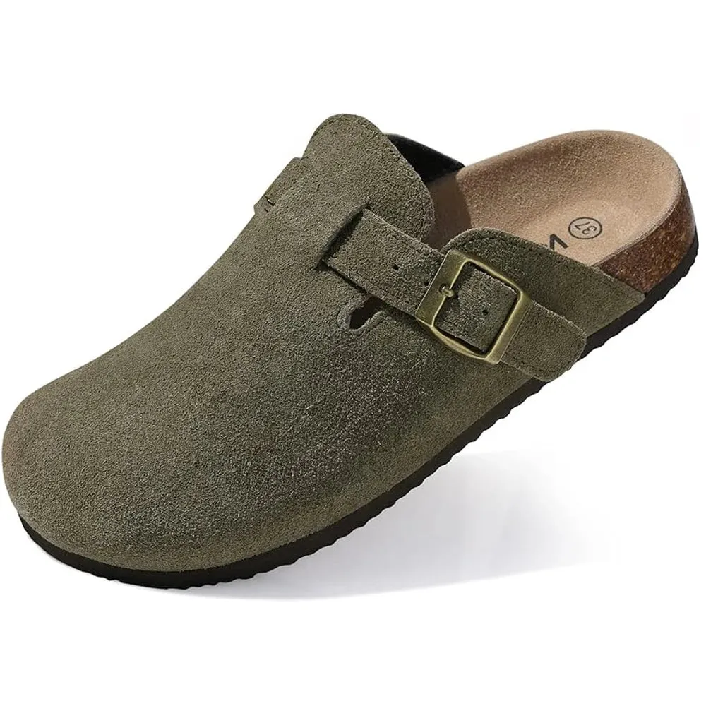 Riley Reese Suede Cork Mules