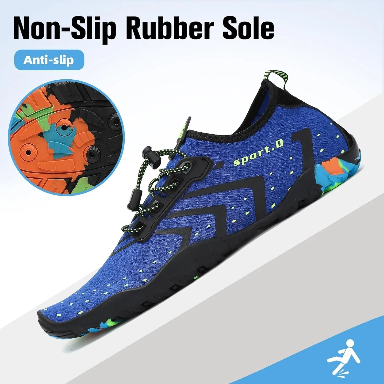 SAGUARO Quick-Dry Water Shoes for Women  Swim Shoes, Beach Shoes, Aqua Shoes with Lightweight, Breathable, Slip-Resistant Design for Pool & Outdoor Use