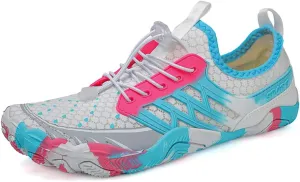 SAGUARO Quick-Dry Water Shoes for Women  Wide Toe Box Barefoot Shoes, Lightweight Breathable for Beach, Swimming and Outdoor Activities Size 6-11.5