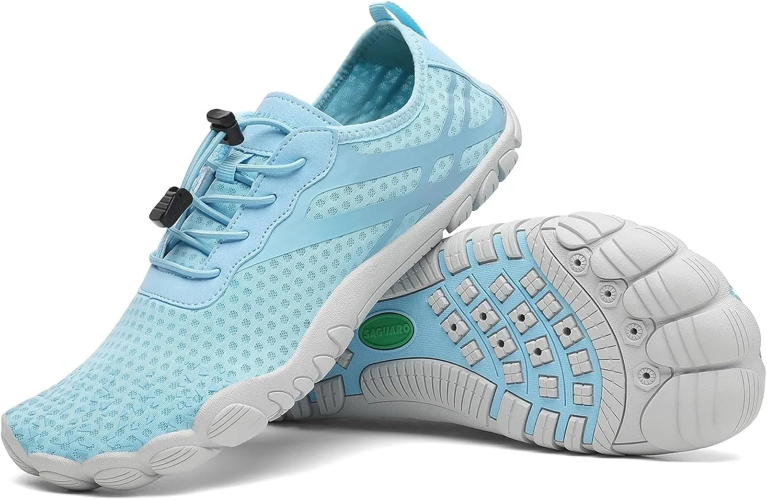 SAGUARO Quick-Dry Water Shoes for Women  Wide Toe Box Barefoot Shoes, Lightweight Breathable for Beach, Swimming and Outdoor Activities Size 6-11.5