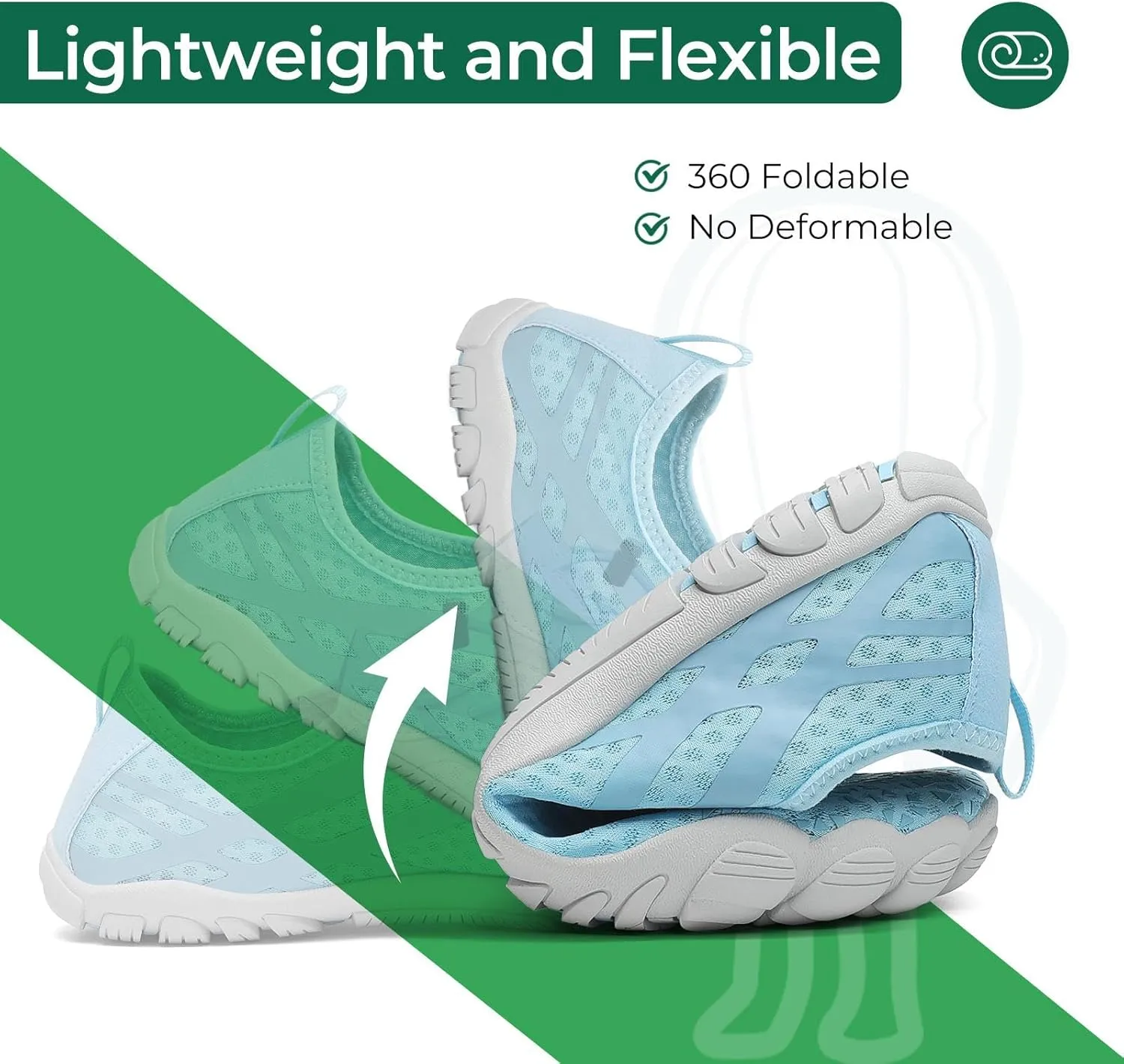 SAGUARO Quick-Dry Water Shoes for Women  Wide Toe Box Barefoot Shoes, Lightweight Breathable for Beach, Swimming and Outdoor Activities Size 6-11.5