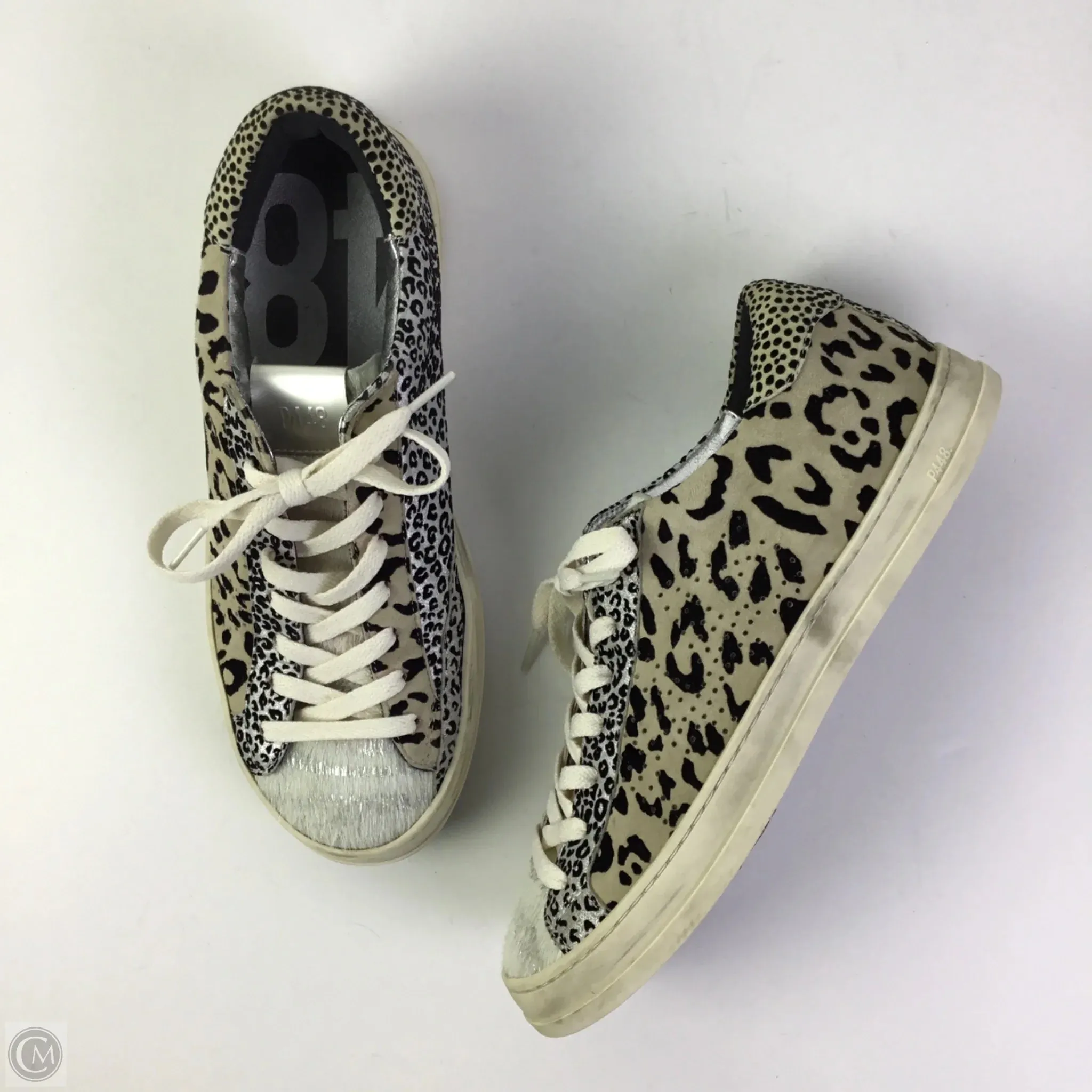 Shoes Sneakers By P448 In Animal Print, Size: 9.5