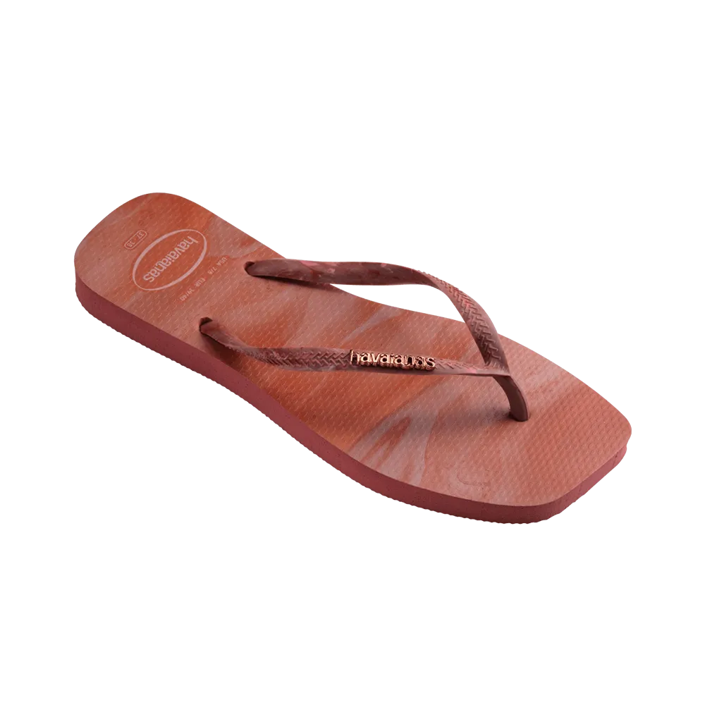 Slim Square Trendy Flip Flops