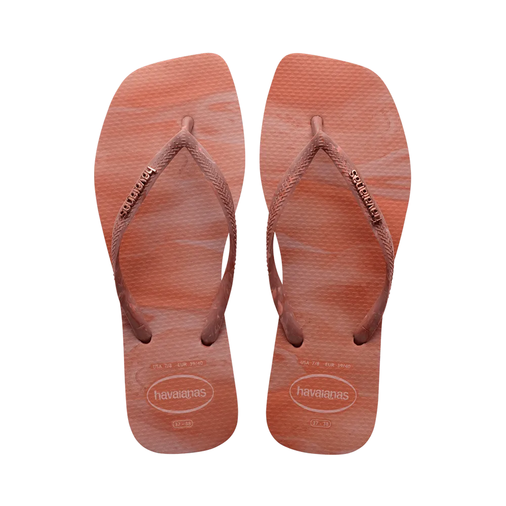 Slim Square Trendy Flip Flops