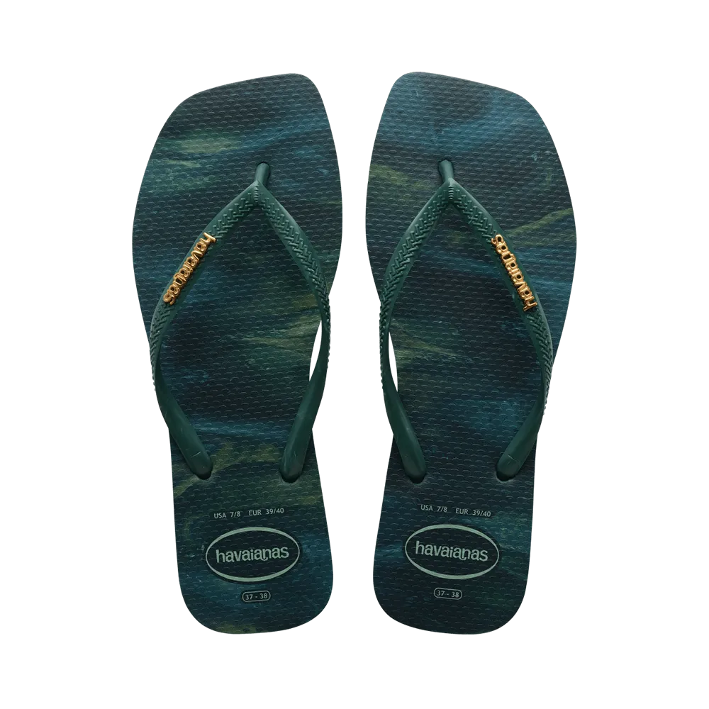 Slim Square Trendy Flip Flops