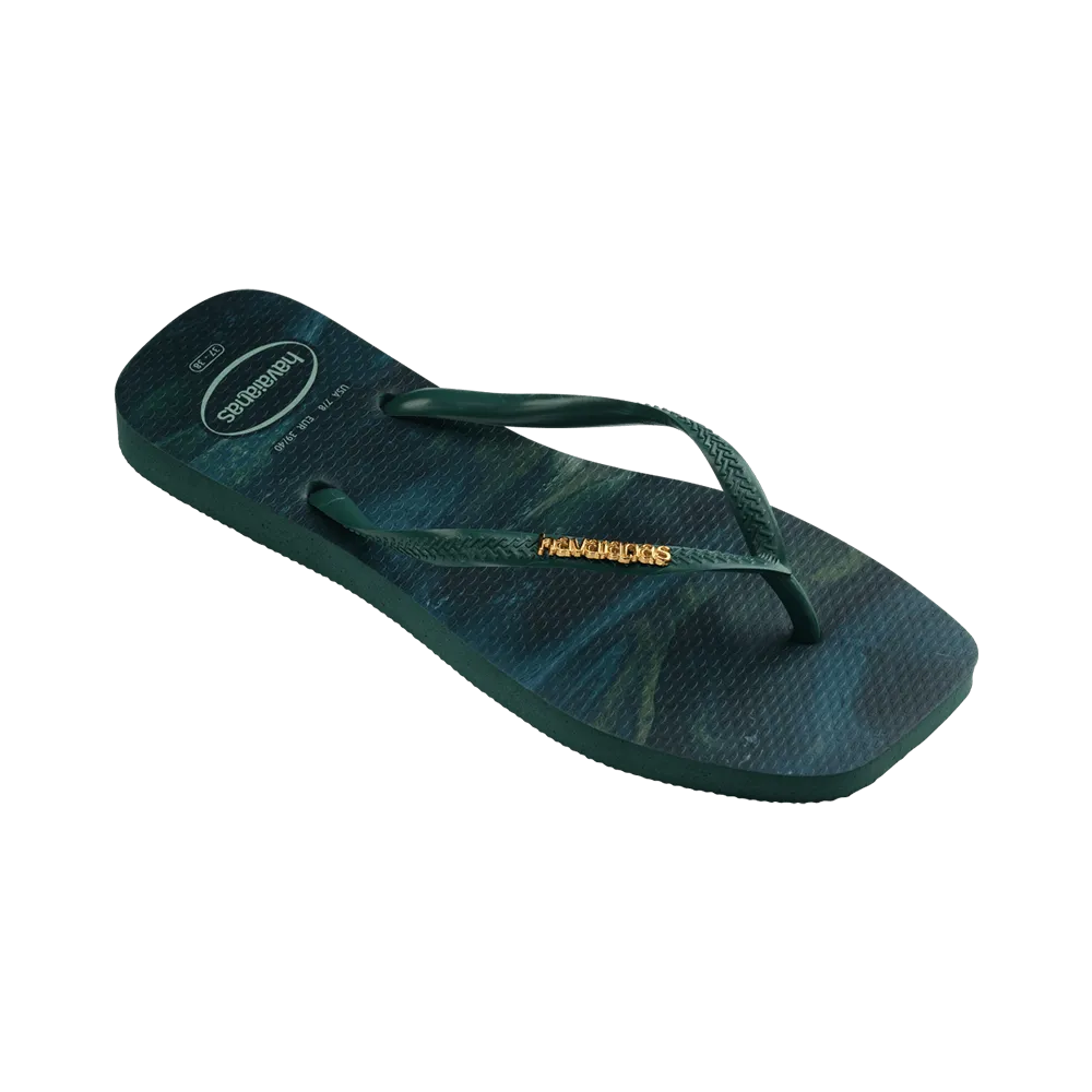 Slim Square Trendy Flip Flops