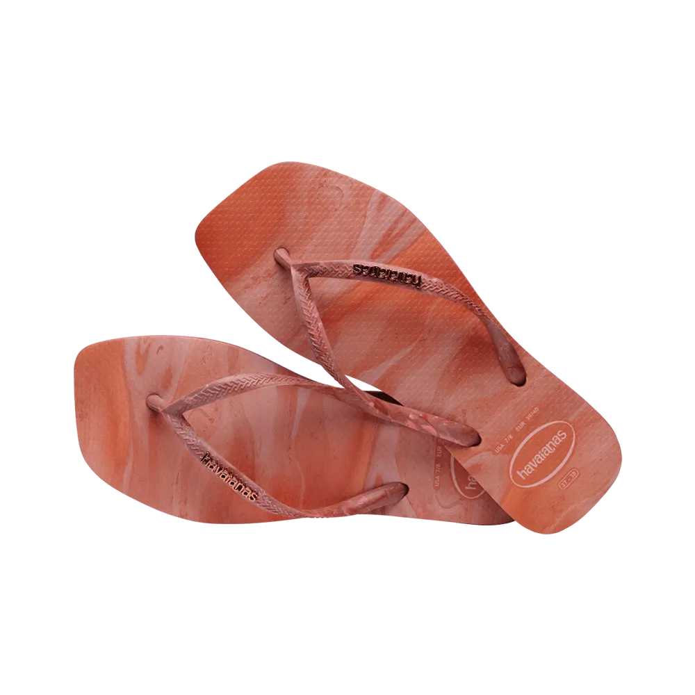 Slim Square Trendy Flip Flops