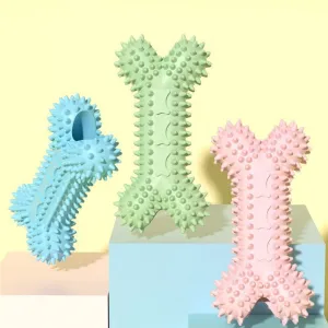 Soft Rubber Chew Bone Toy for Small Dogs