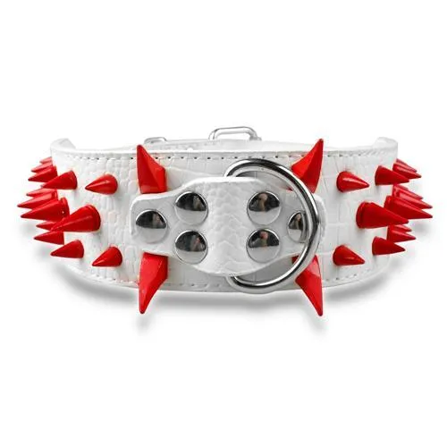 Spiked Leather Dog Collar