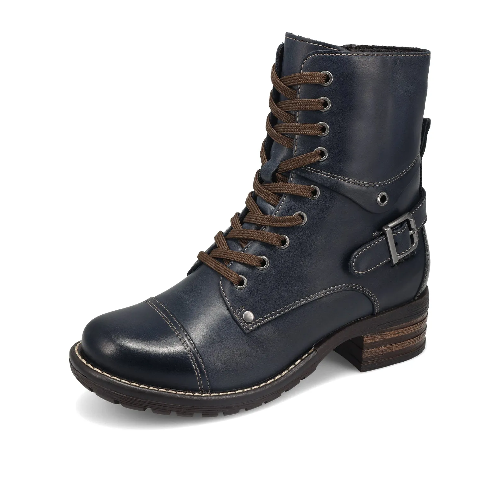 Taos Crave Lace Up Mid Boot (Women) - Dark Blue