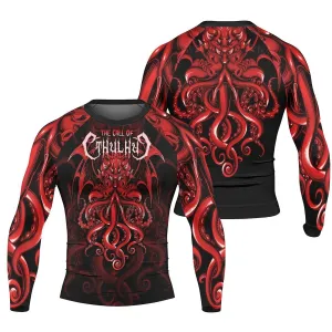 The Call Of Cthulhu RED Long Sleeve Rash Guard