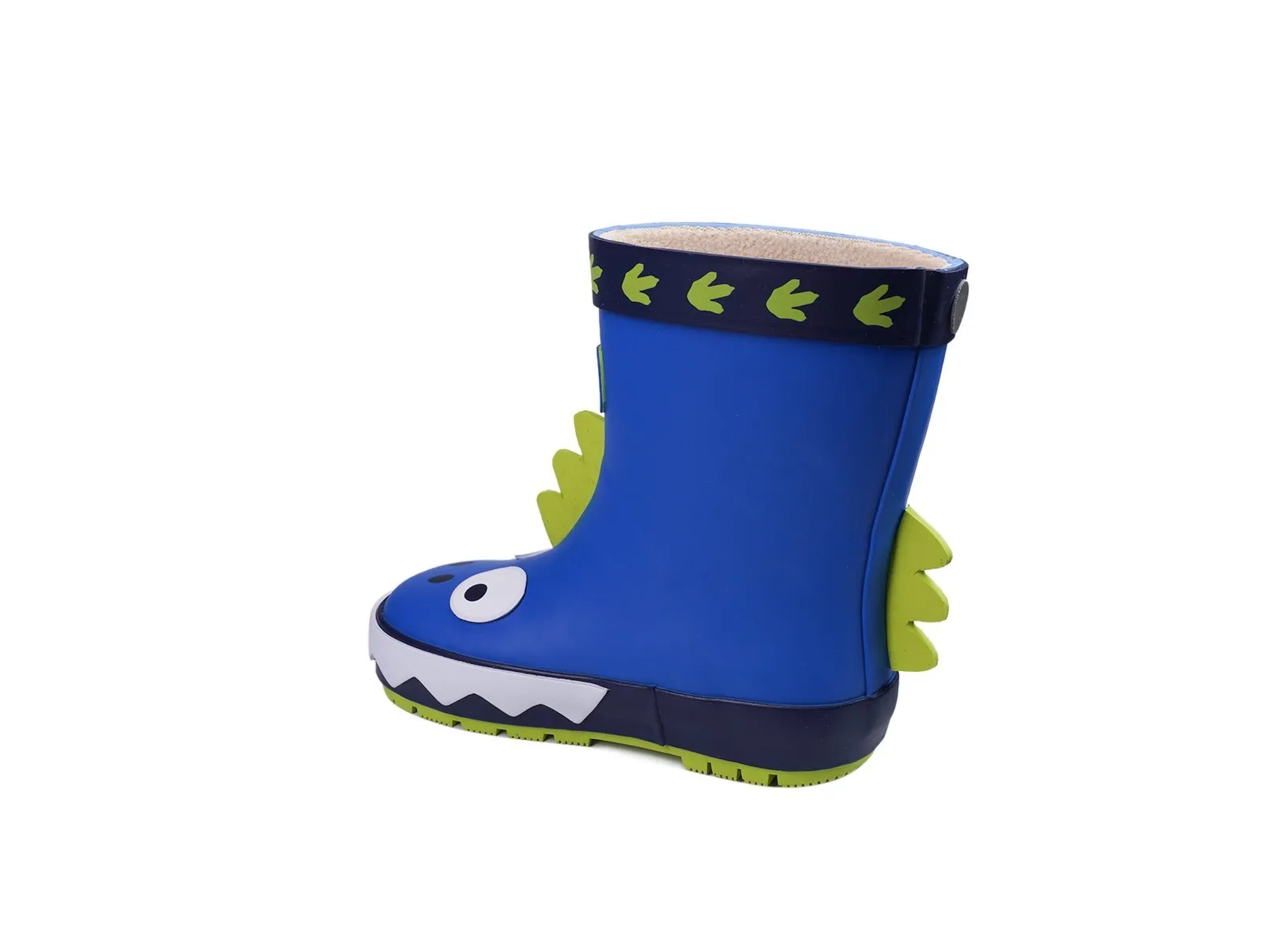 TOM - Boys' Blue Dinosaur Themed Rain Boots