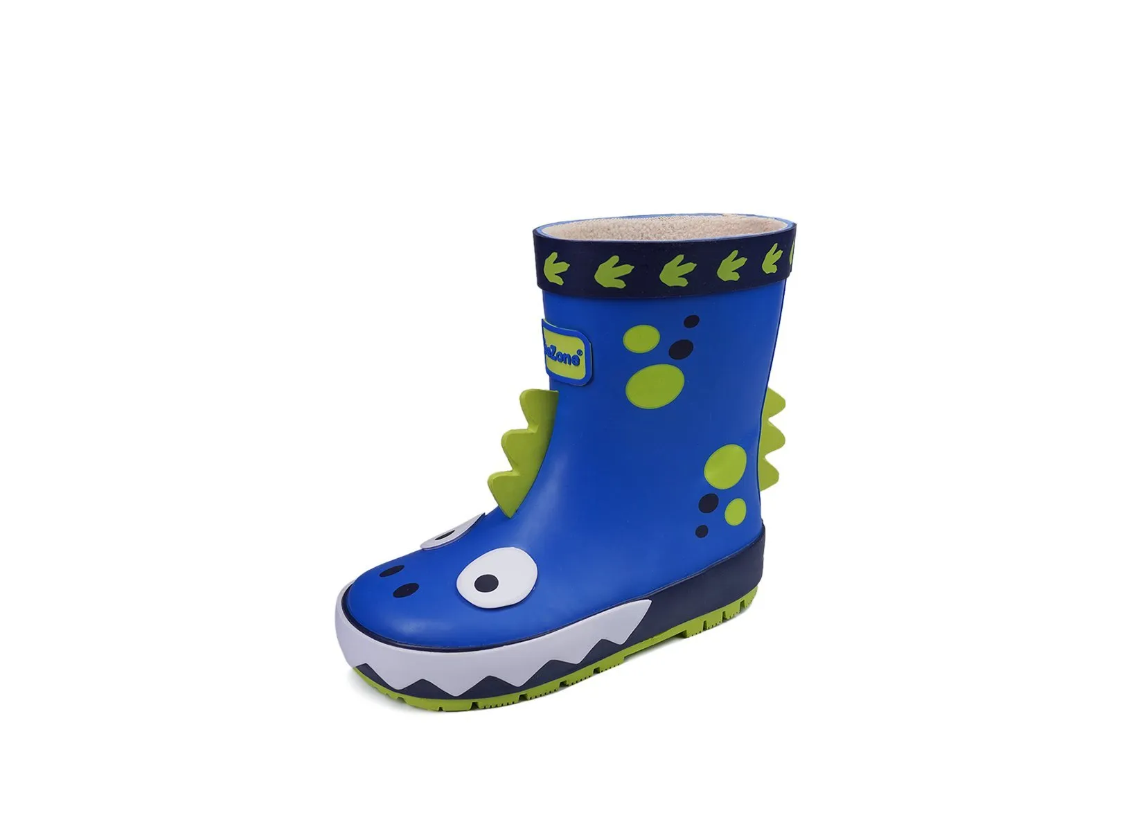 TOM - Boys' Blue Dinosaur Themed Rain Boots