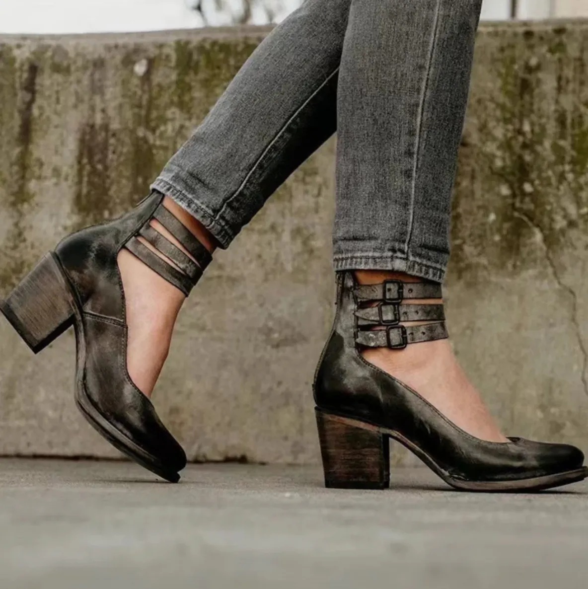 Vera  | Vintage Leather Heels